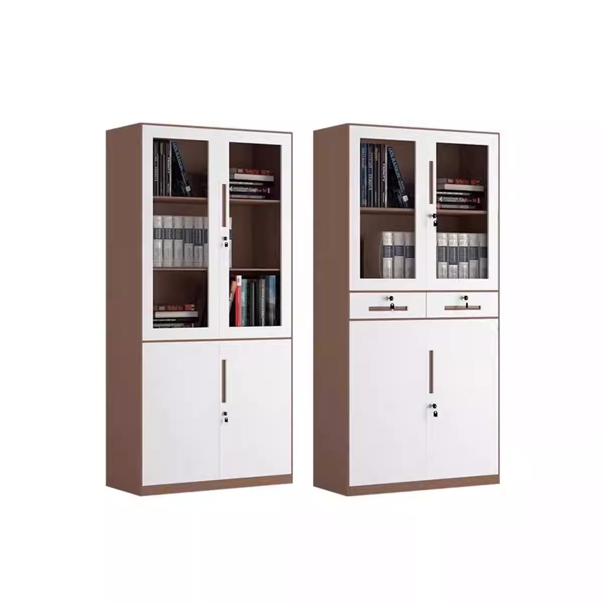 Gabinete de archivos de acero grueso gabinete de almacenamiento gabinete de oficina desmontaje tipo cajón gabinete bajo puerta de vidrio gabinete fábrica de venta directa