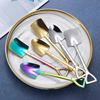 Dessert spoon stainless steel, cute shovel, wholesale