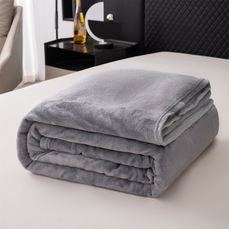 Nórdico flange mantas de peluche doble cara gruesa animación cuatro estaciones mantas de sofá general mantas de siesta mantas de piel