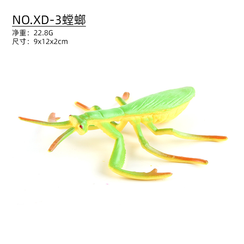 Exportación transfronteriza de simulación de insectos modelo de animales unicornio mariposas mariposas orugas cognición juguete ornamental estático