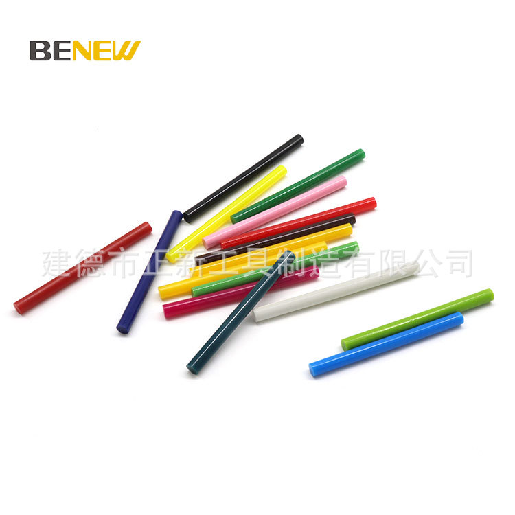 正新 工厂批发热熔胶棒7mm11mm混色高粘热熔胶条 彩色热熔胶棒