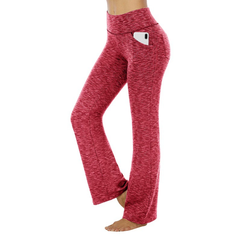 В наличии новые модные женские широкие брюки-клеш с высокой талией в стиле 2023 года от Amazon, для йоги и повседневной носки, в европейском и американском стиле.