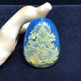 Green Mother 10-20g Mexico Lamper High Blue Fine Carving Master's Work Exquisite Carving