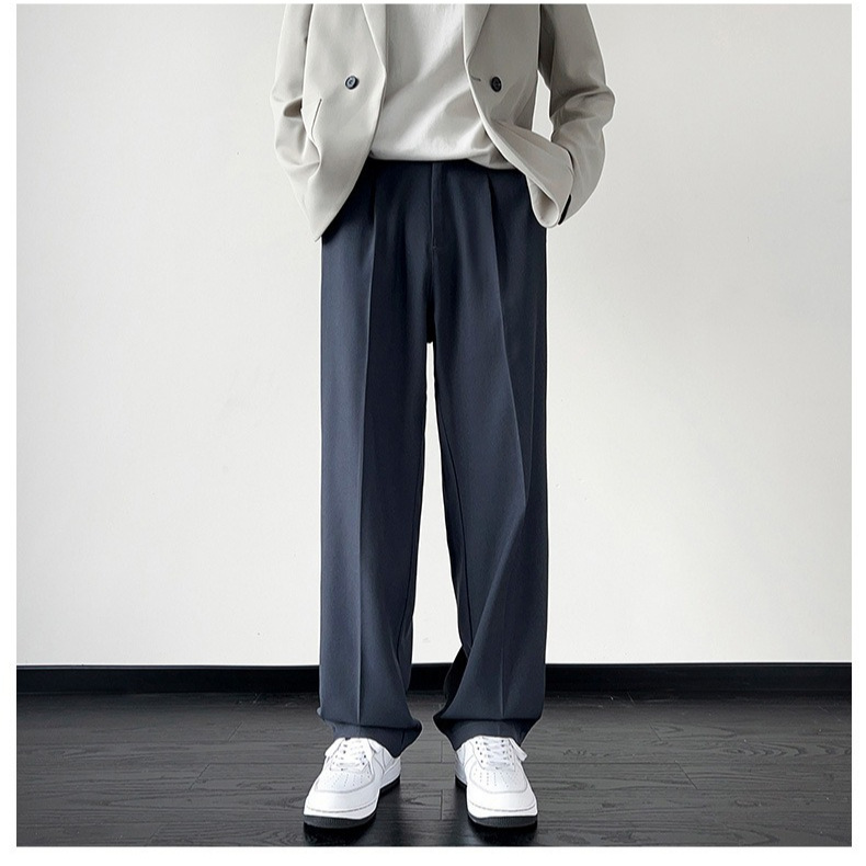 Source Factory Draped Casual Summer Small Pants Men's Straight Loose Fashionable Street Fried All-match Men's Pants