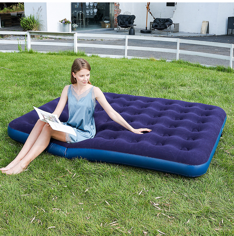 跨境旅行床垫家用充气床双人户外便携气垫床午休床简易帐篷折叠床