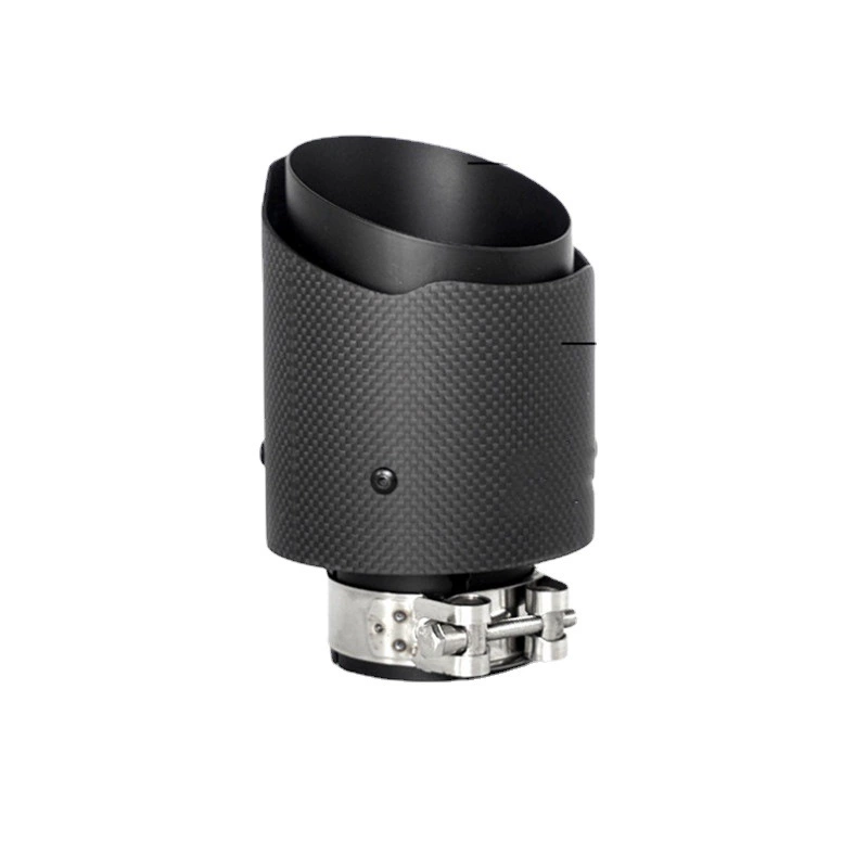 Полностью черная Однотрубная Хвостовая горловина из углеродного волокна Scorpio 101 мм модификация выхлопной трубы автомобиля Универсальная Хвостовая горловина из углеродного волокна