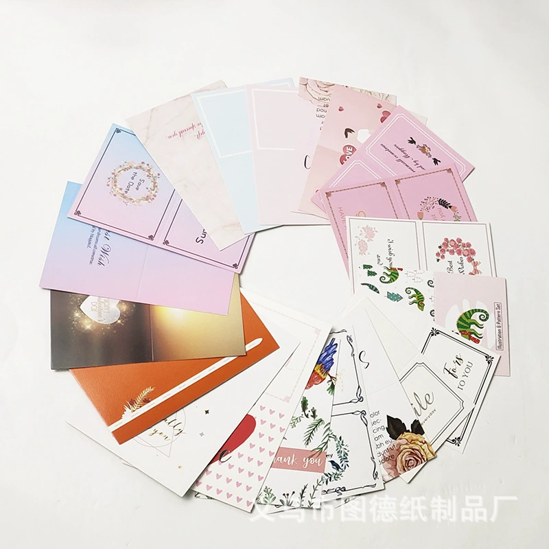 Изысканный цветок подарочная коробка маленькая открытка День рождения благословение маленькая открытка День творческого учителя спасибо открытка маленькая свежая открытка