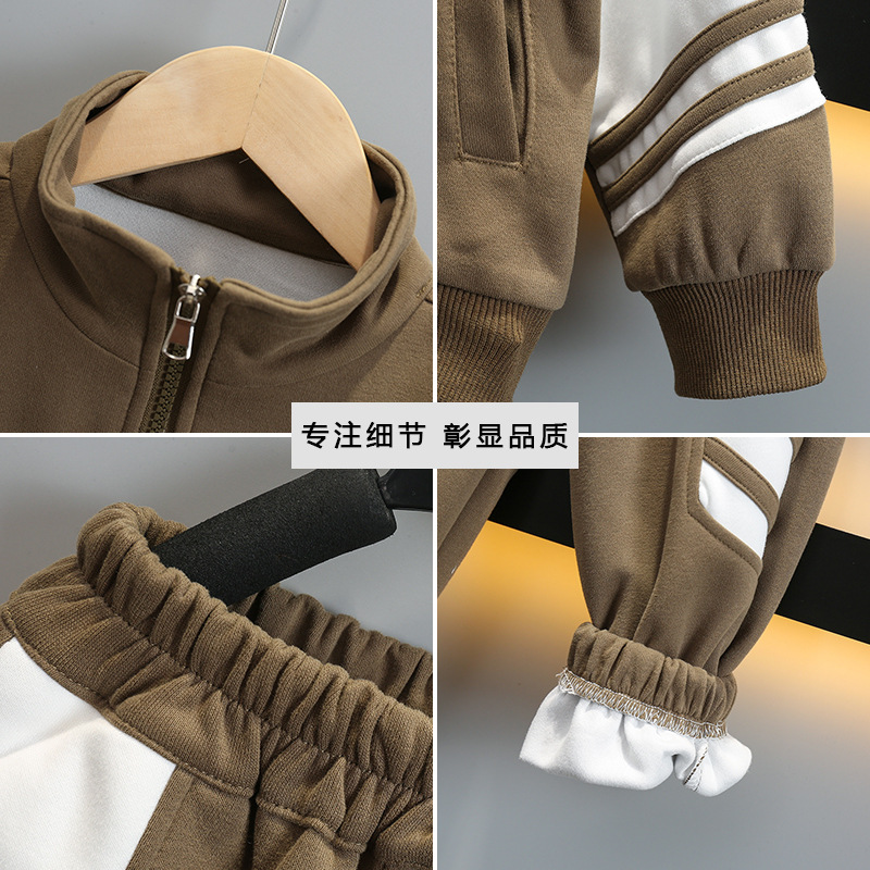 5847 Traje deportivo para niños 2025 nueva primavera y otoño Ropa para niños Ropa de celebridades de Internet para niños Traje de dos piezas para bebés