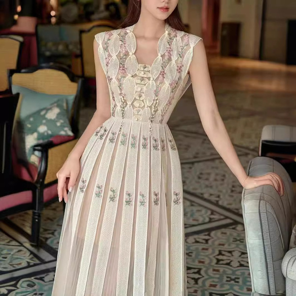 Autumn cute dress sleevless