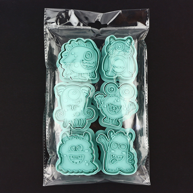 Navidad 3D 3D Stereo modelo de galletas boda Día de San Valentín astronauta animal OVNI Alien monstruo galleta molde