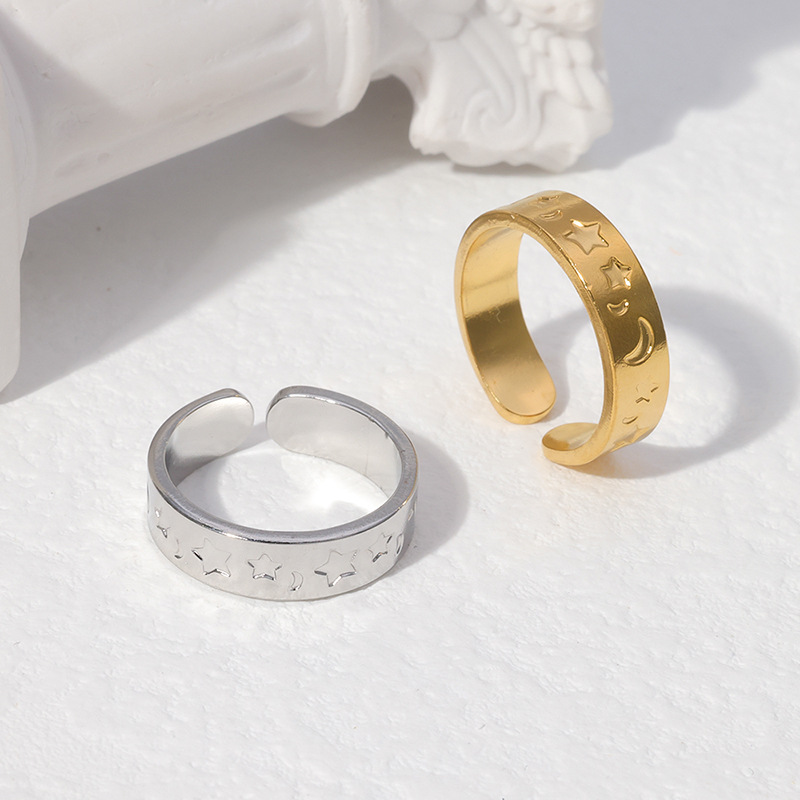 Fashion Star Stainless Steel Open Ring 1 Piece