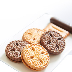 Japanese imported snack, Matsuno Multiflavored Assorted Cookies, Red Bean Chocolate Filled Cookies, Cookie Snacks