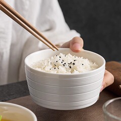 日本式碗家庭用の新しい陶磁器の碗のスープの碗は熱を防ぐことができます。