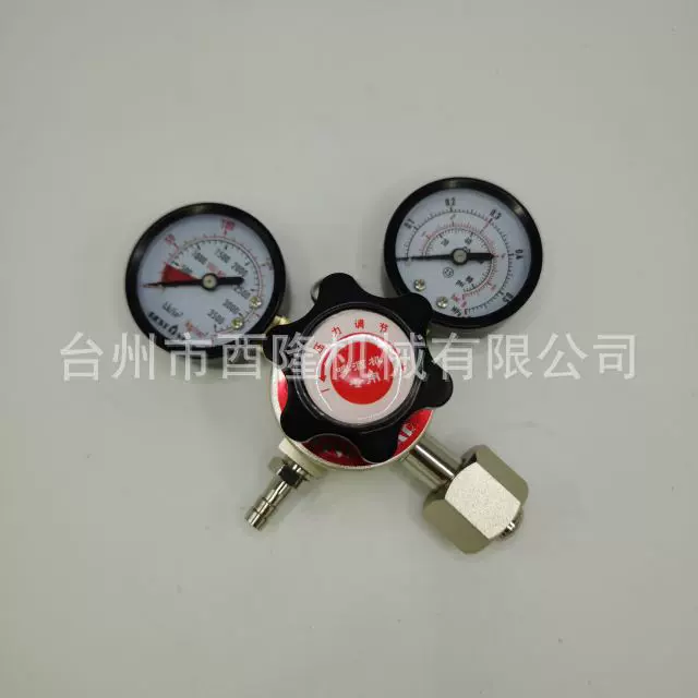厂家直供啤酒机二氧化碳气压表，钢瓶气表
