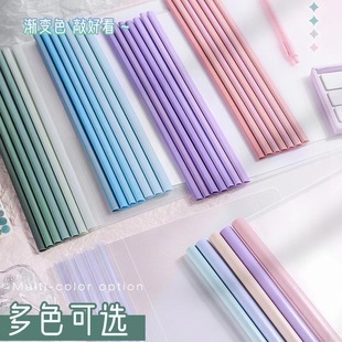 Gradient Lever Clip Water Drop Shape A4 Transparent Folder Lever Clip Thickeneded Folder Resume File Folder Wholesale Report