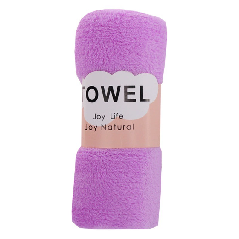 Фабрика чистого цвета кораллового бархата полотенце без деформации и утолщения.