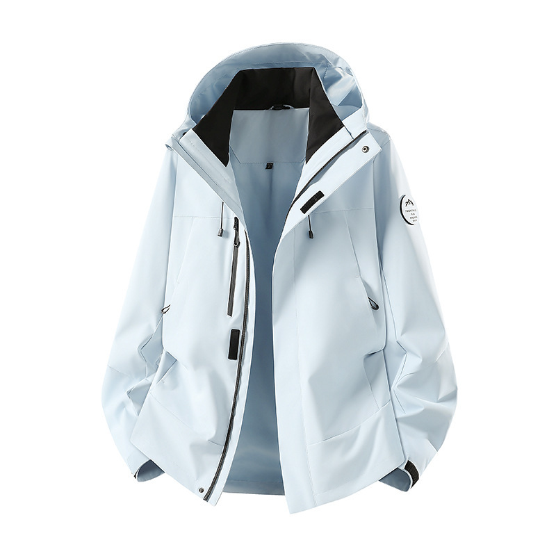 Reba's Same Style Single-Layer Windbreaker Spring Couple's Windproof and Waterproof Jacket Mountain-Style Casual Hooded Jacket