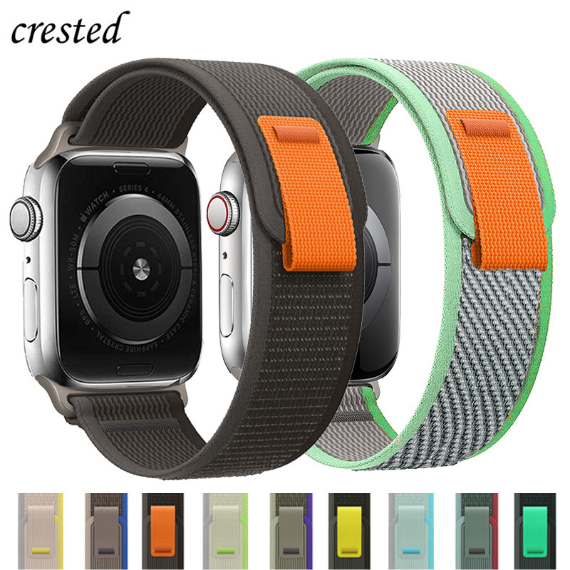 For Apple Watch S7applewatchS8 nylon ultra canvas 49mm45mm wild track strap 41m