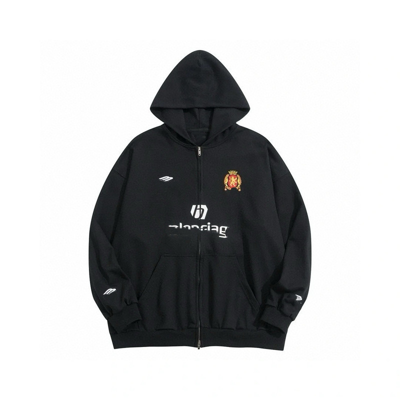 High-End Independent Men's and Women's Replacement Manchester United Co-Branded Zipper Sweatshirt Jacket Terry Loose High Weight High-End Independent Men's and Women's Replacement Manchester United Co-Branded Zipper Sweatshirt Jacket Terry Loose High Weight