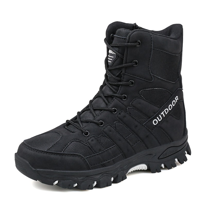 Botas militares de alto perfil de comercio exterior, zapatos de montaña al aire libre para hombres, botas tácticas de combate especiales, botas de trabajo de jungla y desierto