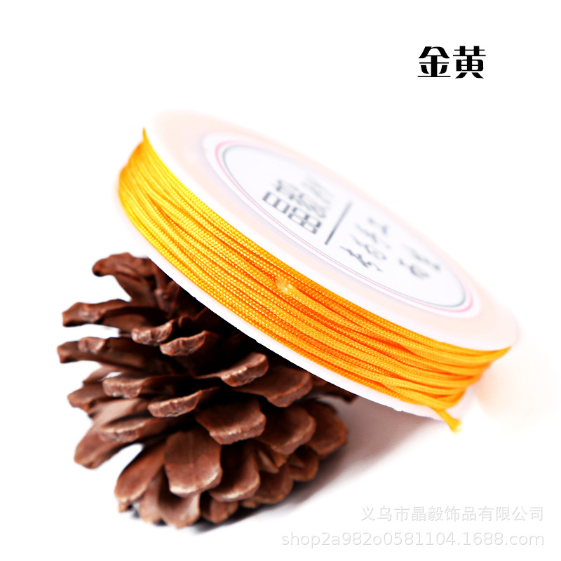 Fábrica directa 1mmA hilo Jade hilo DIY accesorios de joyería hechos a mano hilo trenzado hilo torcedura borla alambre lote