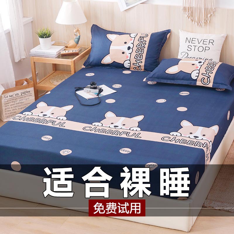 Fitted Sheet Single Piece Bed Cover Dustproof Simmons Mattress Protector Tatami Non-Cotton Pure Cotton All-Inclusive 2025 New Style