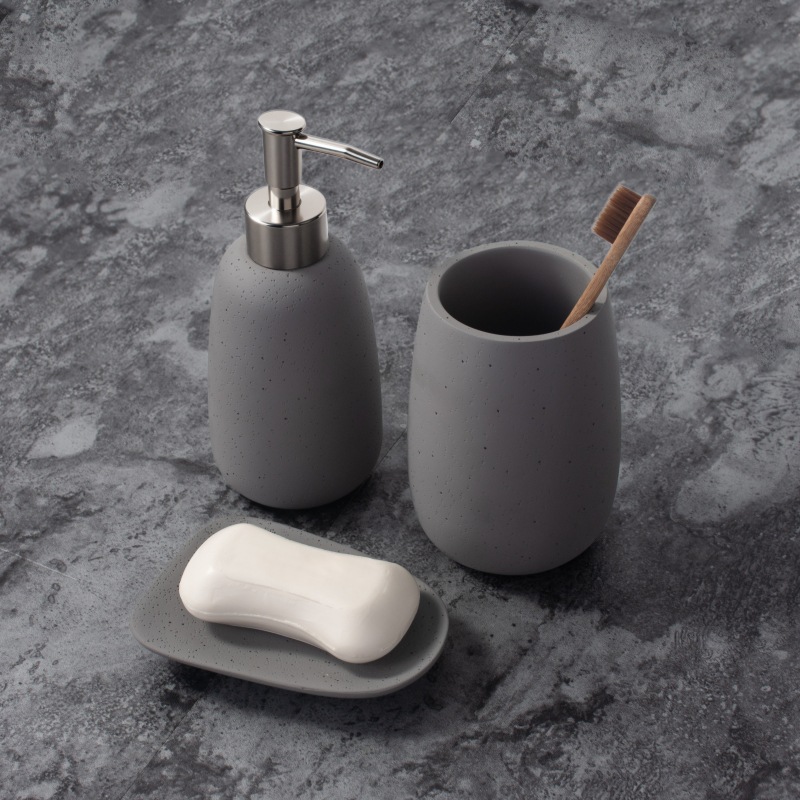 Juego de Lavabo para Baño Set de 3 Piezas de Resina para Baño image 2