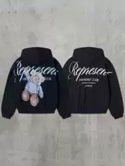 Represent Straw Letter Print American Style Trendy Brand Ins High Street Unisex Loose Pure Cotton Hooded Sweater Hoodie