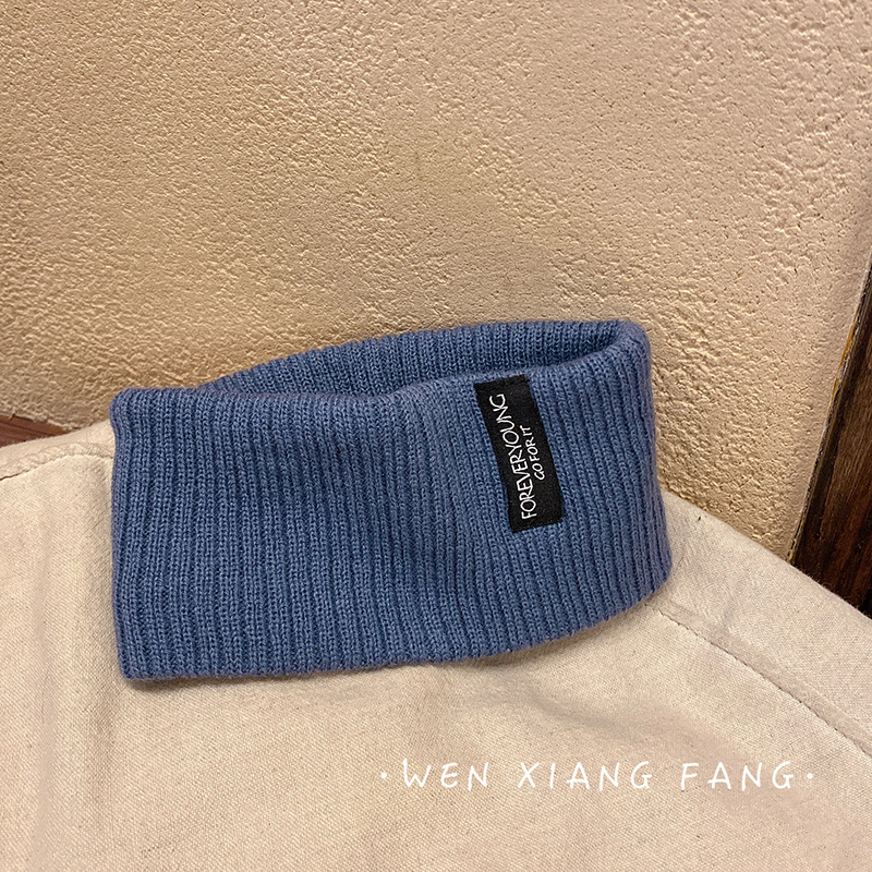 Deportes de punto banda de pelo de estilo coreano de las mujeres de Internet celebridad ins Carta del todo partido parche diadema de ala ancha diadema de la personalidad diadema para hombres