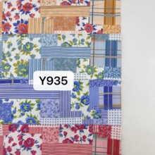 Y935全棉数码印花面料手工连衣裙家居服衬衫儿童服装面料