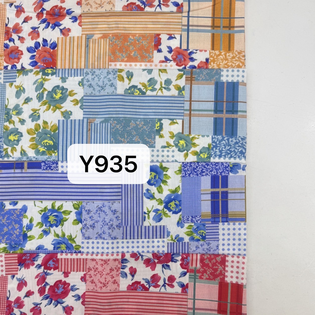Y935全棉数码印花面料手工连衣裙家居服衬衫儿童服装面料