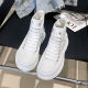 High-top Canvas Shoes New Spring and Autumn McQueen High-top European and Korean Style Casual Platform Board Shoes for Men and Women