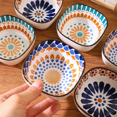 Dohemia small plate small dish ceramic Japanese jam dish dipping dish small flavor dish dipping dish sauce dish