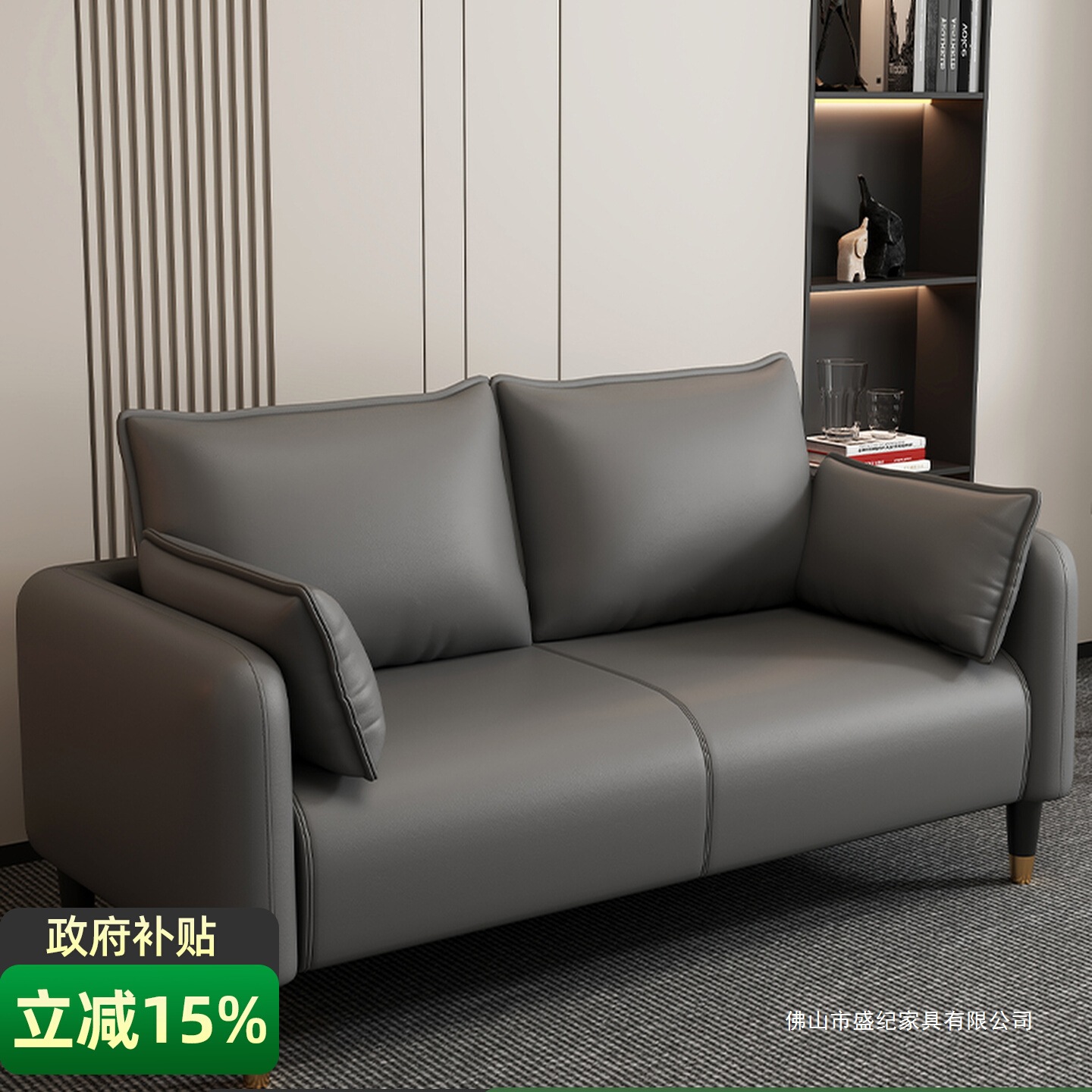 Sofa Living Room 2025 New Fabric Sofa Small Apartment Rental Double Three Person Simple Small Sofa Clothing Store