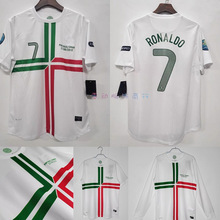 2012年欧洲杯葡萄牙C罗菲戈罗纳尔多欧锦赛客场白色长短袖球衣