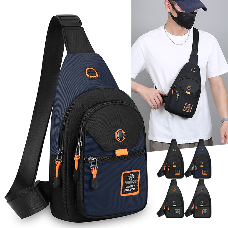 Bolso de pecho Bolso de hombre Bolso de mensajero de un solo hombro Bolso deportivo Bolso pequeño para hombre Mochila casual Riñonera Oxford Bolso pequeño para mujer