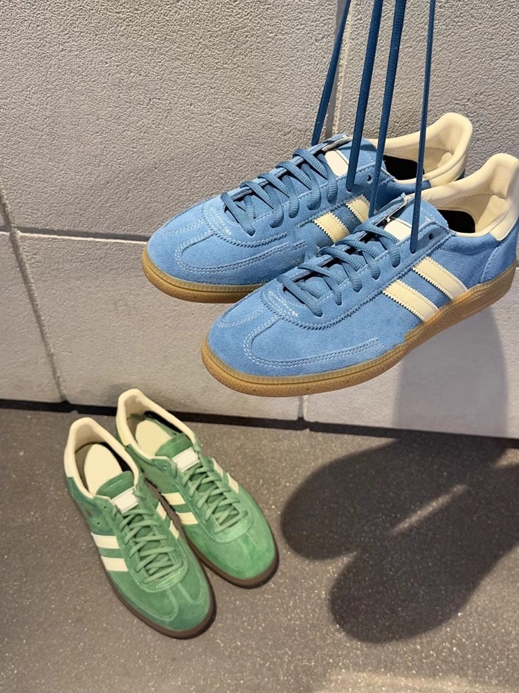Blue classic German training round toe lace up casual sports versatile flat bottomed Forrest Gump shoes_voghion.com