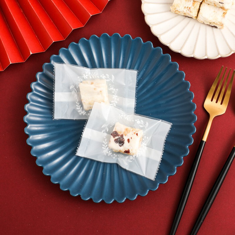透明白底デイジースノーフレーククリスプスノーフレーククリスプ包装袋クッキー緑豆ケーキ袋月餅機械密封小袋|undefined