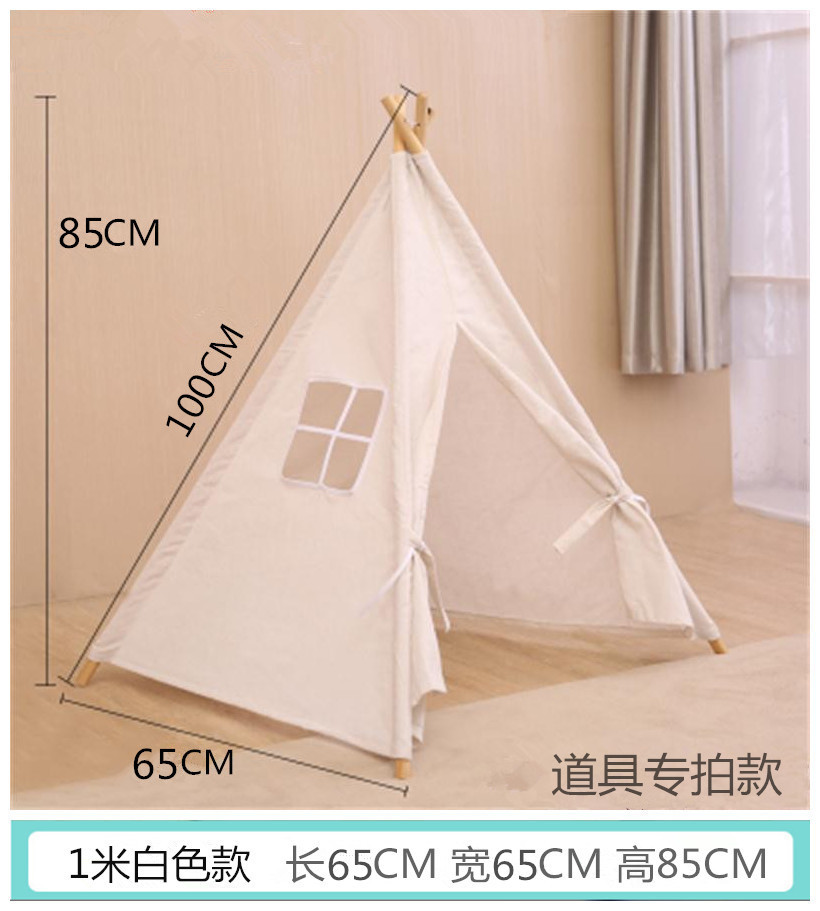 Accesorios de fotografía para niños Indio pequeña tienda de campaña casa de juegos interior Castillo princesa habitación tienda pintada a mano