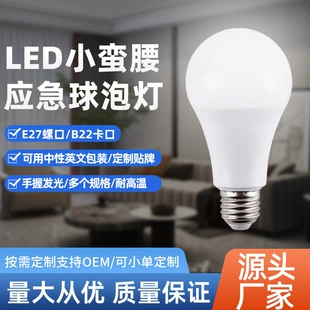 LED-лампа аккумуляторная E27 аварийная с датчиком для улицы
