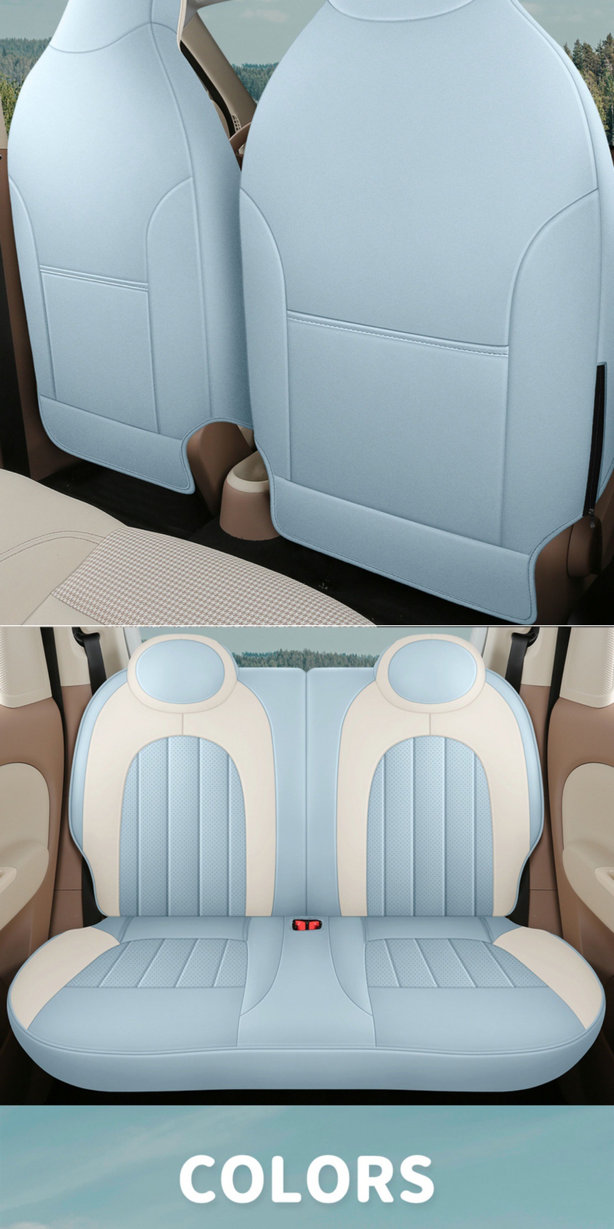 Wuling New Energy Aishang A100C Special Car Seat Cover, Universal Car Interior Decoration for All Seasons, Car Seat Cushion Cover