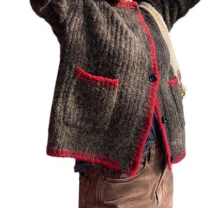24 Dongpuyuan Zhang Jingyi, la misma camisa de punto, otoño de 2024 nuevo borde francés image 6