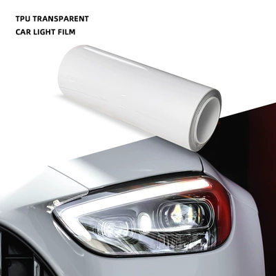 Cross-border car TPU transparent light film PPF headlight protective film scratches automatic repair protective car light transparent car film (Car headlight protective film) - tpu-transparent-light-film-30cm15m