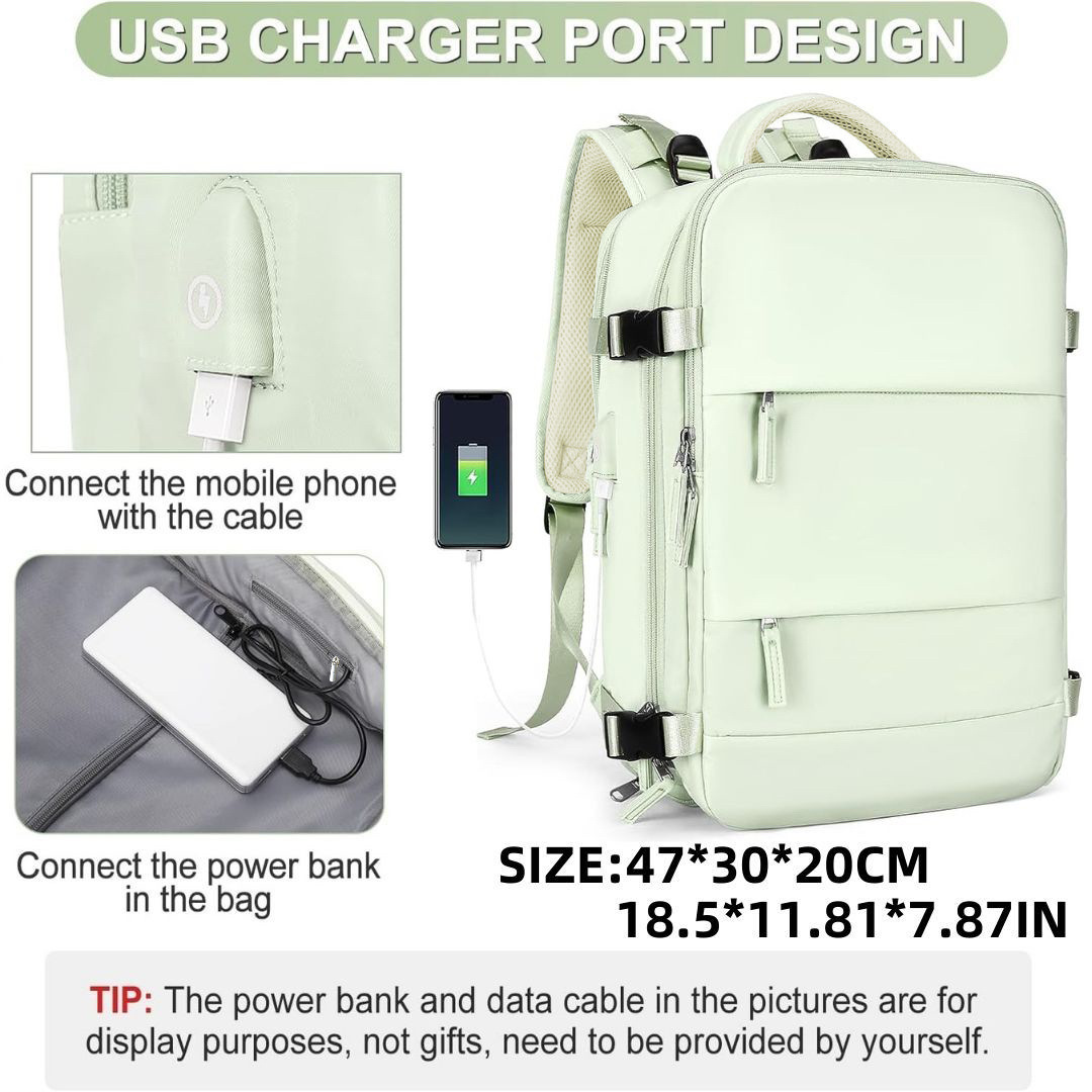 Amazon transfronteriza de gran capacidad mochila multifuncional tela impermeable compartimento de zapatos independiente bolsa de separación húmeda y seca computadora