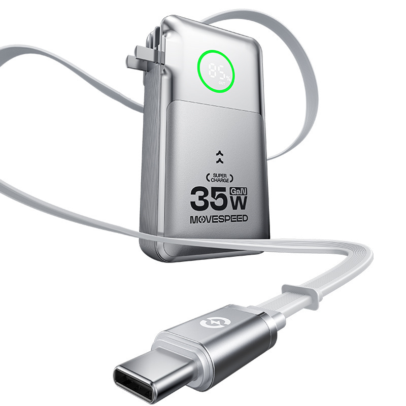 移動速度 20000 mAh 65 ワット伸縮コードパワーバンク窒化ガリウムノートブック AC 壁プラグモバイル電源ギフト|undefined
