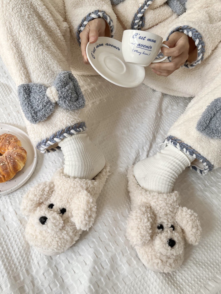 Pantofole lavabili in lavatrice leggere e comode per la camera da letto autunnale regolabili in peluche unisex con punta chiusa_voghion.com