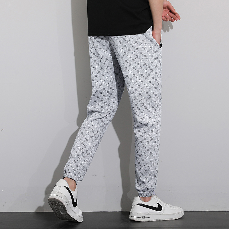 MF MLB NY Nuevo estilo presbicia completa impresa deportes pantalones casuales de los hombres sueltos tobillo atado pantalones de la pareja de chándal con cordón