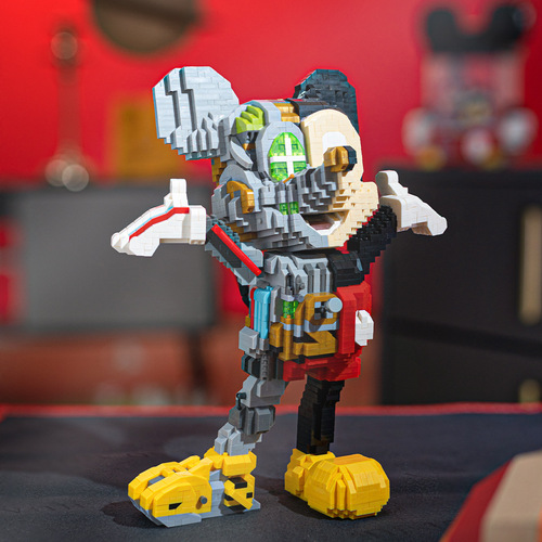 [Wholesale agency] New product: high-micro particle mechanical odd building blocks assembled toys diy ornaments creative series