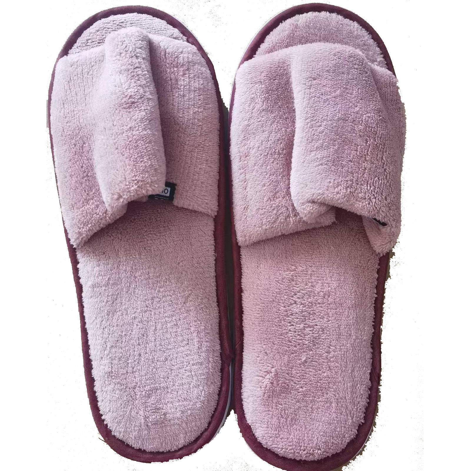 Hotel hotel pantuflas de lana de coral fondo grueso antideslizante hospitalidad en el hogar salón de belleza habitación pantuflas no desechables