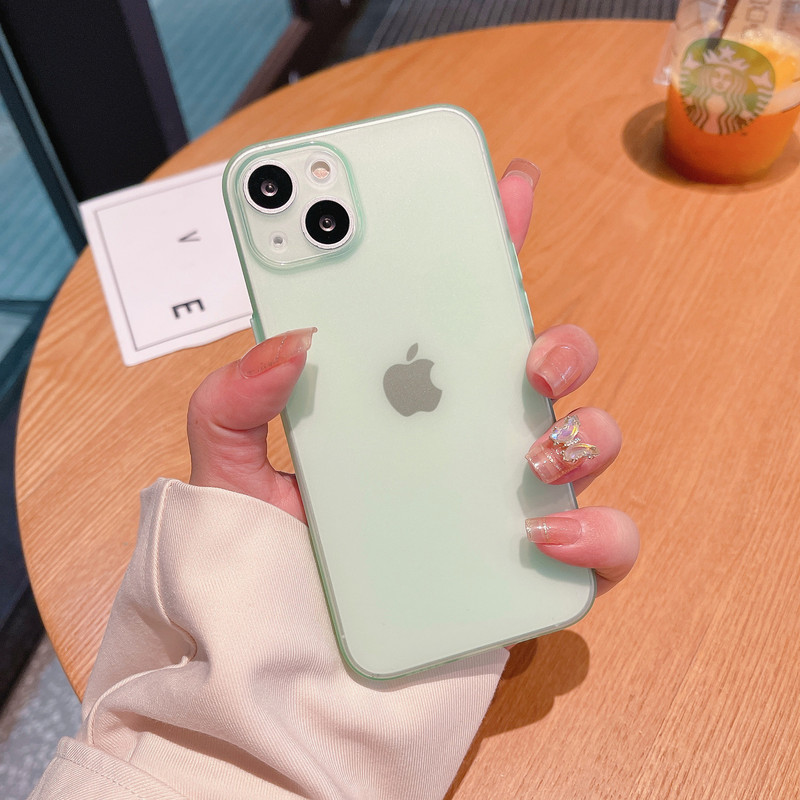Apple 17 マット超薄型 TPU 携帯電話ケース iphone15 電気メッキボタンソフトケース 14/13 落下防止 7/8P に適しています。|undefined